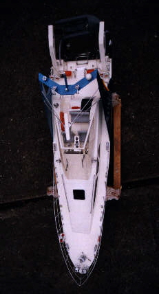 Yacht Rebel II von oben